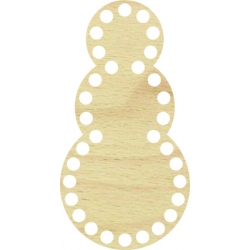 Baza dno koszyka bałwanek do makramy prezent święta 15cm, 8mm